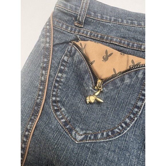 RARE Playboy Women Jeans Size 5 Y2K Vintage Coquette Western - Picture 6 of 14